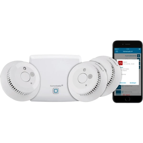 Homematic IP Smart Home Starterset Rauchwarnmelder (HmIP-SK4), Rauchmelder 3 Homematic IP Smart Home Starterset Rauchwarnmelder (HmIP-SK4), Rauchmelder
