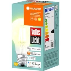 LEDVANCE SMART+ BT CLA60 60 6 W/2500K E27, LED-Lampe 7 LEDVANCE SMART+ BT CLA60 60 6 W/2500K E27, LED-Lampe -Philip Hye Geschaft LEDVANCE SMART BT CLA60 60 6 W 2500K E27 LED Lampe@@1748121 2