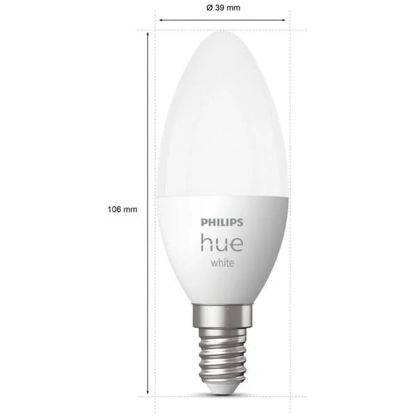Philips Hue White E14, LED-Lampe 5 Philips Hue White E14, LED-Lampe – Bild 3