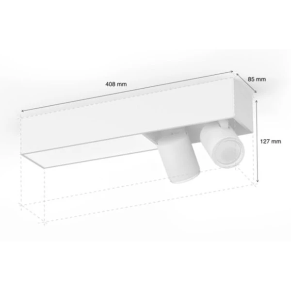 Philips Hue White & Color Ambiance Centris 2er-Deckenspot, LED-Leuchte – Bild 3