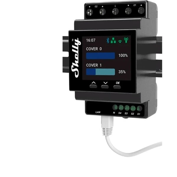 Shelly Pro Dual Cover / Shutter PM, Relais 3 Shelly Pro Dual Cover / Shutter PM, Relais