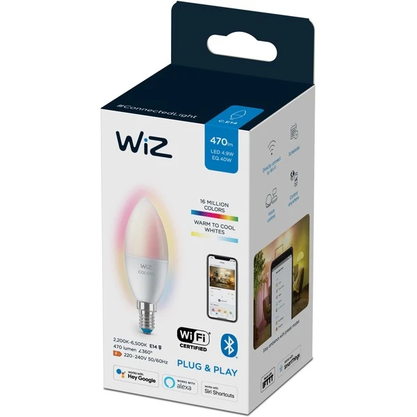 WiZ Colors LED-Kerze C37 E14, LED-Lampe 5 WiZ Colors LED-Kerze C37 E14, LED-Lampe – Bild 3